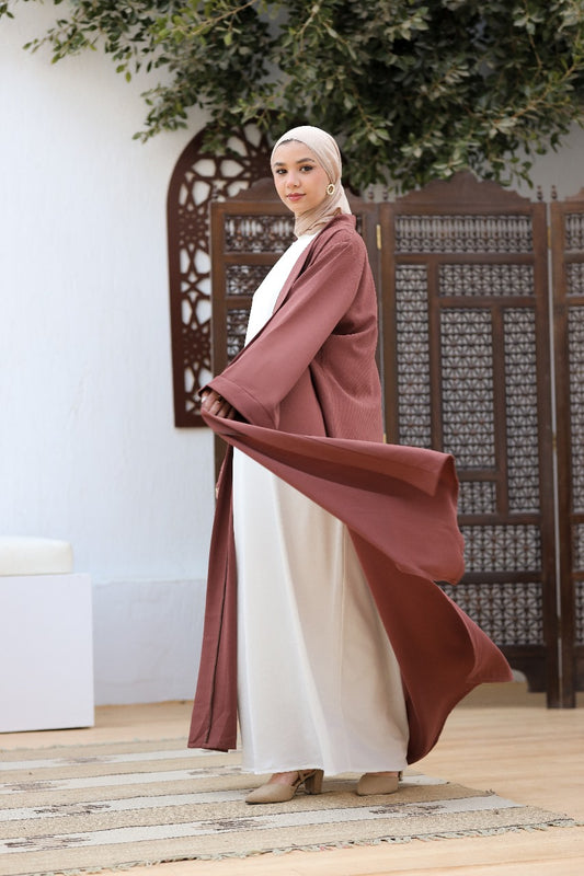 Dusty rose abaya