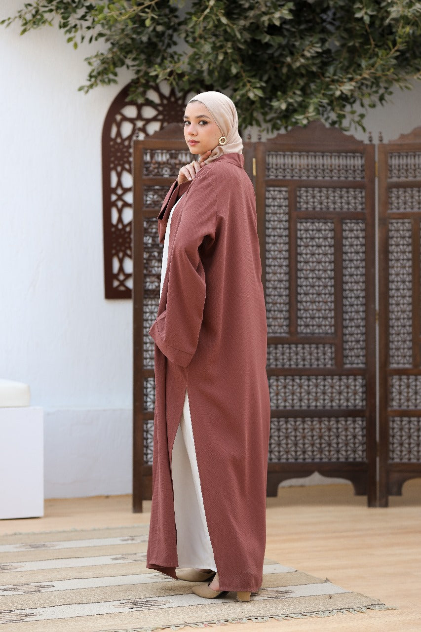 Dusty rose abaya