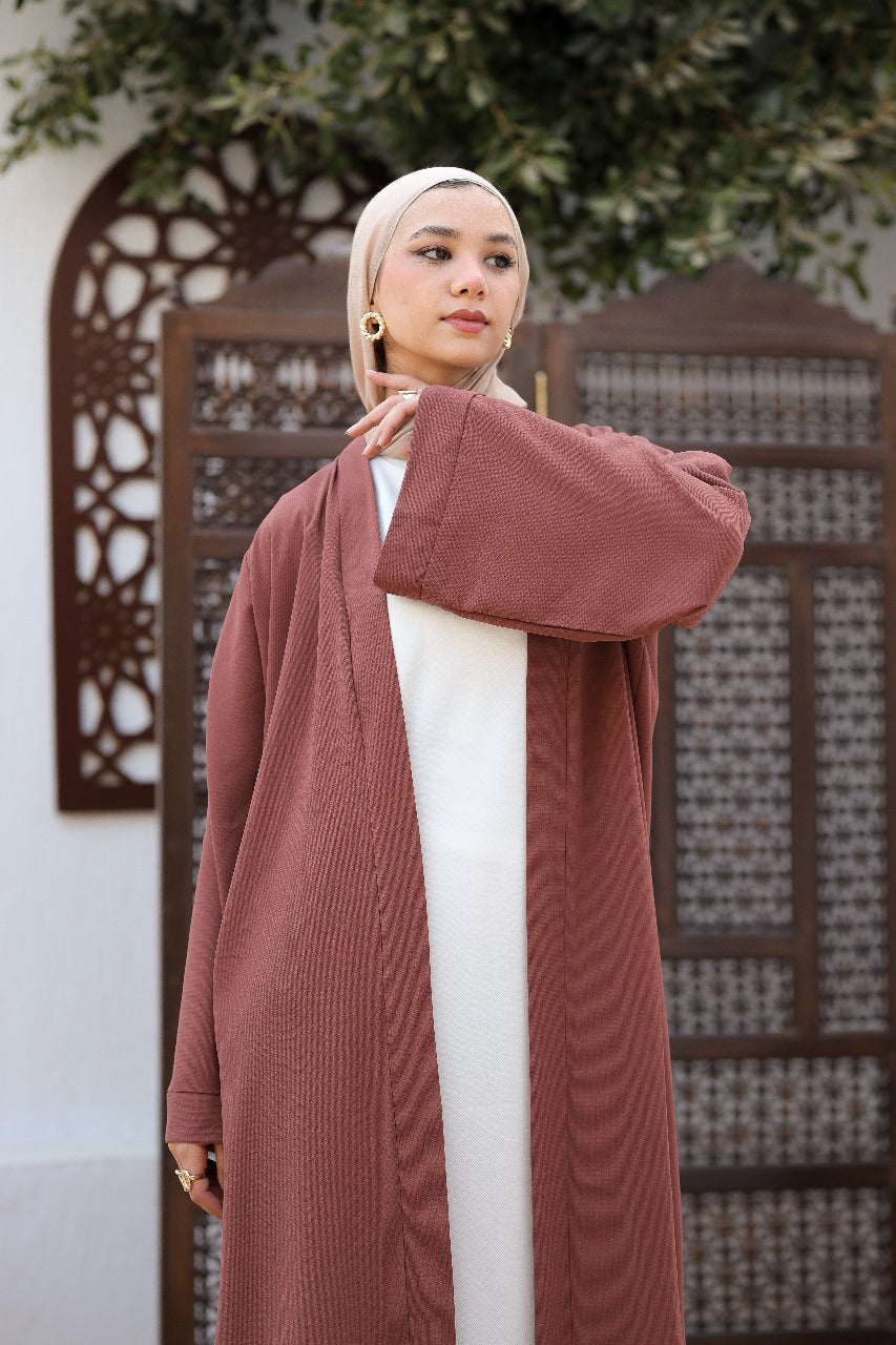 Dusty rose abaya