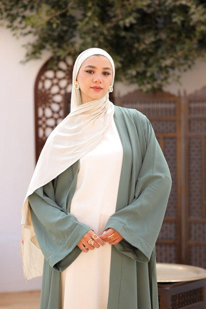 Sage green abaya